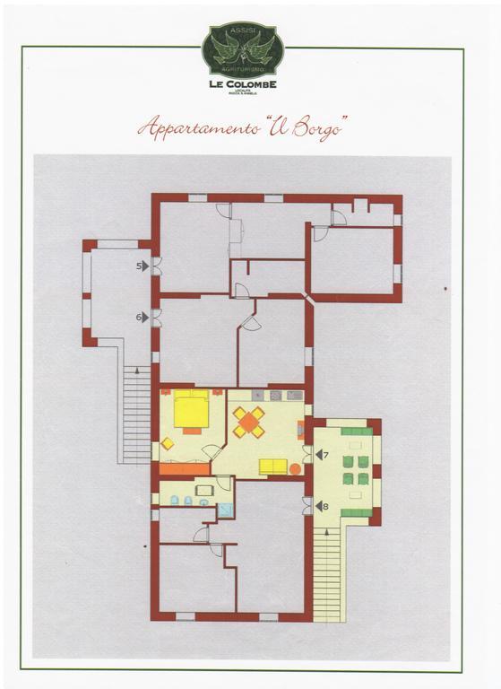 Agriturismo Le Colombe 아시시 객실 사진