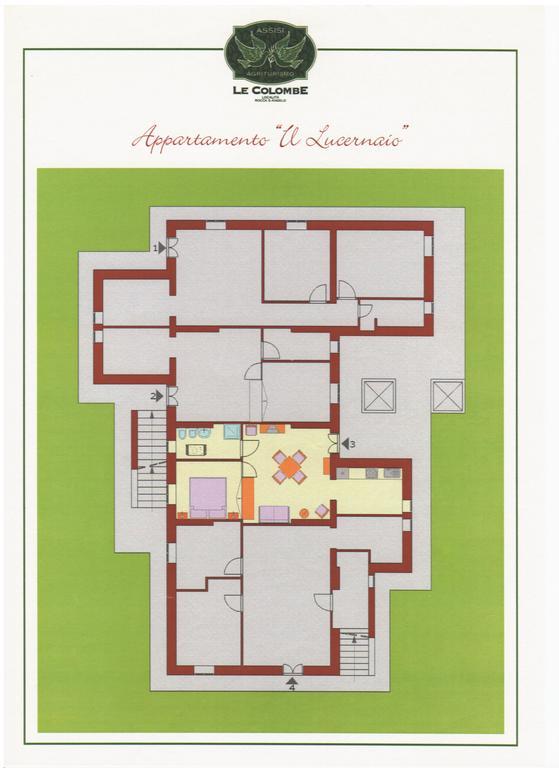 Agriturismo Le Colombe 아시시 객실 사진